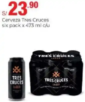 Metro Cerveza Tres Cruces Six Pack 473ml c/u oferta