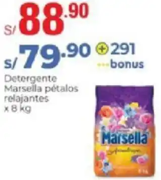 Metro Detergente Marsella Pétalos Relajantes 8kg oferta