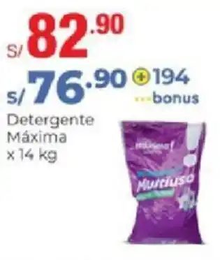 Metro Detergente Máxima 14kg oferta