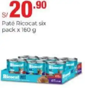 Metro Paté Ricocat Six Pack 160g oferta