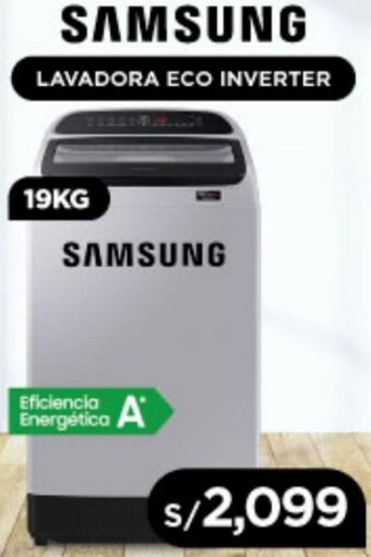 La Curacao Samsung Lavadora Eco Inverter 19kg oferta