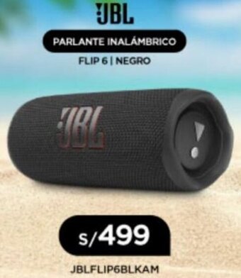 La Curacao JBL Parlante Inalámbrico FLip 6 Negro oferta