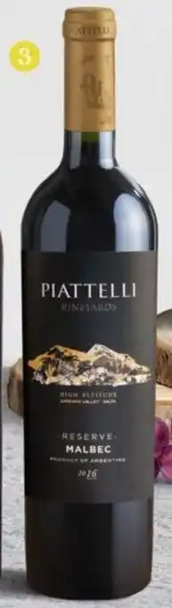 Wong Vino Piatelli Reserva 750ml oferta