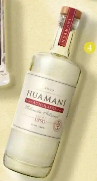 Wong Pisco Puro Huamani 700ml oferta