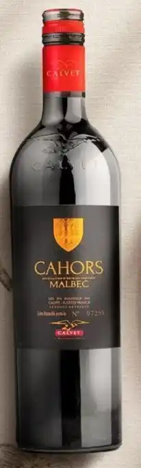 Wong Vino Calvet Cahors Malbec 750ml oferta