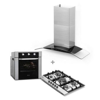 Hiraoka Cocina a gas empotrable miray cme-76ga 5 hornillas + campana extractora miray cemd-97 + horno empotrable gn/glp miray hme-71g oferta