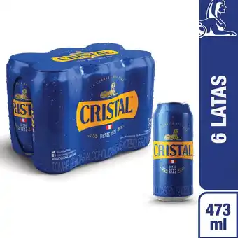 Tottus Six pack cerveza cristal 473 ml oferta