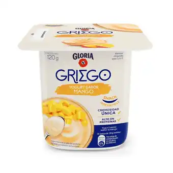 Tottus Gloria yogurt griego mango descremado 120 g oferta