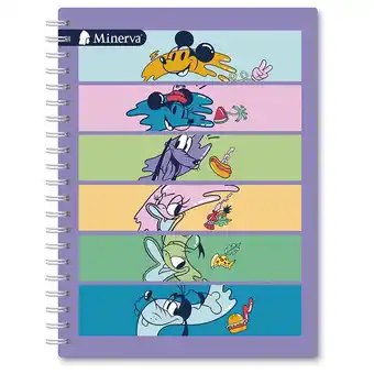 Tottus Cuaderno anillado 150 hojas 5d cuadriculado disney min oferta