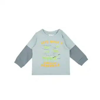 Tottus Polo doble manga ml bebe verde 18m oferta