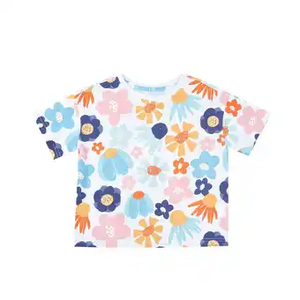 Tottus Polo full print mc niña blanco 8 oferta
