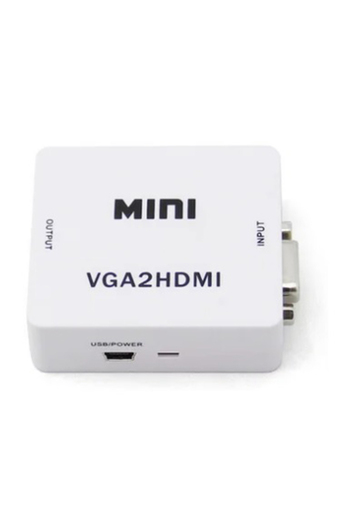 Tiendas EFE Convertidor vga a hdmi con audio blanco oferta