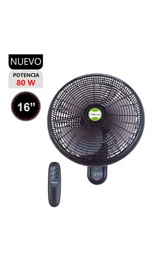 Tiendas EFE Ventilador de pared 3vel 80w bk-8210pd oferta