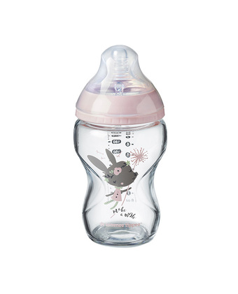 Tiendas EFE Biberón de vidrio 9oz niña tommee tippee closer to nature oferta
