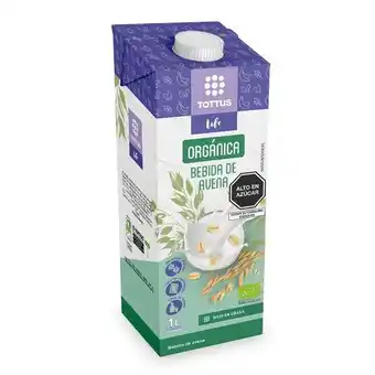 Tottus Bebida vegetal orgánica avena tottus life 1 l - envase 1 l oferta
