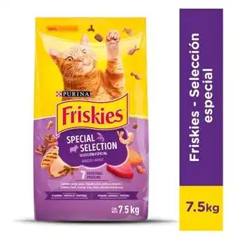 Tottus Comida para gatos friskies adultos 7 proteínas 7.5 kg - bolsa 7.5 kg oferta