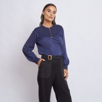 Fina Perú Polo crisaida azul oferta