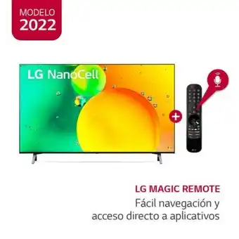 Hiraoka Televisor lg led 4k nanocell 50" 50nano75 (2022) oferta
