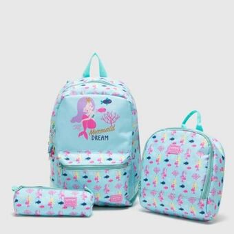 Maestro Set mochila escolar infantil + lonchera + cartuchera yamp oferta