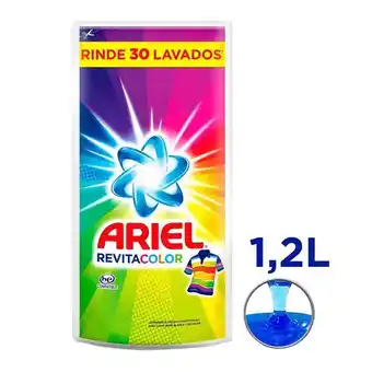 Vivanda Detergente líquido ariel revita color doypack 1.2l oferta