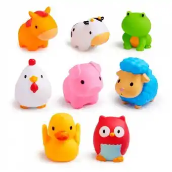 Baby Infanti 21356 animales de la granja x 8 para baño oferta