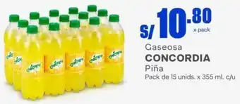 Makro Gaseosa Concordia Piña 15unids x 355ml oferta