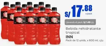 Makro Bebida Rehidratante Tropical Inn 12unids x 600ml oferta