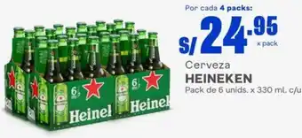 Makro Cerveza Heineken 6unids x 330ml oferta
