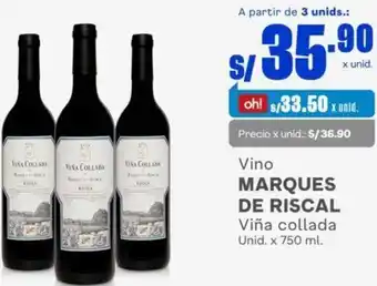 Makro Vino Marques de Riscal 750ml oferta
