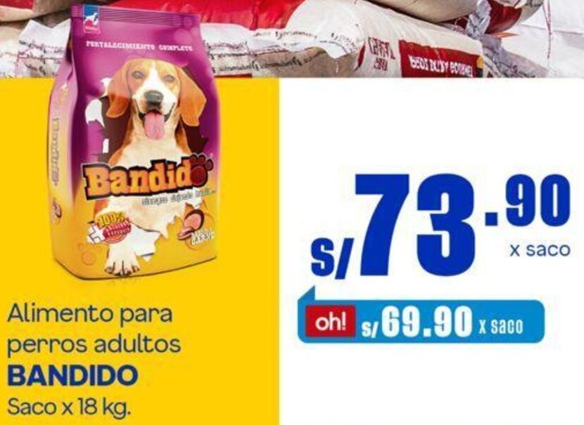 Makro Alimento para Perros Adultos Bandido 18kg oferta