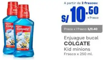 Makro Enjuague Bucal Colgate Kid Minions 250ml oferta
