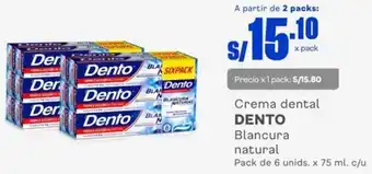 Makro Crema Dental Blancura Natural 6unids x 75ml oferta
