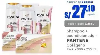 Makro Shampoo + Acondicionador Pantene Colágeno 300 + 250ml oferta