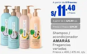 Makro Amarás Shampoo/Acondicionador 400/475ml oferta