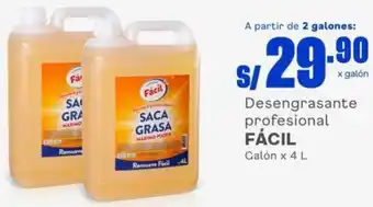 Makro Desengrasante Profesional Fácil 4L oferta