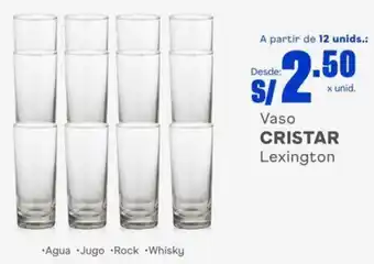 Makro Vaso Cristar Lexington oferta