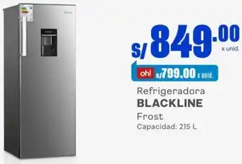 Makro Refrigeradora Blackline Frost 215L oferta