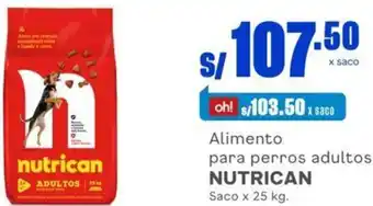 Makro Alimento para Perros Adultos Nutrican 25kg oferta