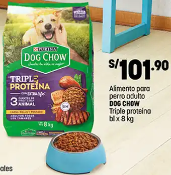 Plaza Vea ALimento para Perro Adulto Dog Chow 8kg oferta