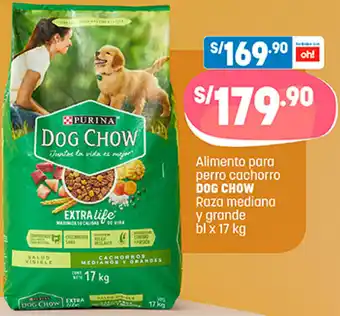 Plaza Vea Alimento para Perro Cachorro Dog Chow 17kg oferta