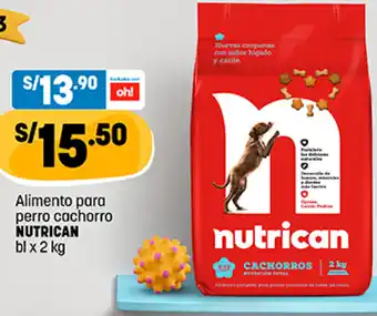 Plaza Vea Alimento para Perro Cachorro Nutrican 2kg oferta