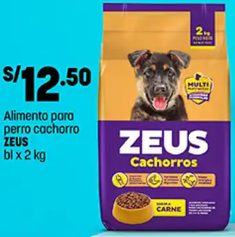 Plaza Vea Alimento para Perro Cachorro Zeus 2kg oferta