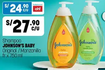 Plaza Vea Shampoo Johnson's Baby 750ml oferta