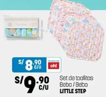 Plaza Vea Set de Toallitas Beba/ Bebo Little Step oferta