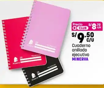 Plaza Vea Cuaderno Anillado Ejecutivo Minerva oferta
