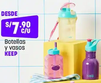 Plaza Vea Botellas y Vasos Keep oferta