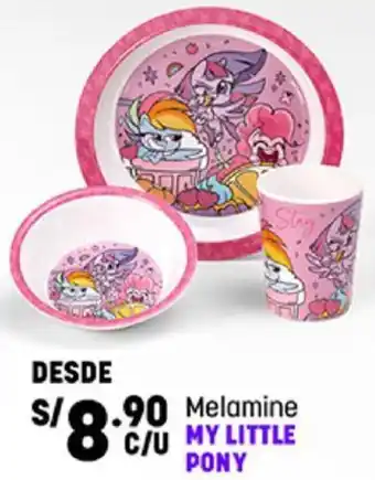 Plaza Vea Melamine My Little Pony oferta