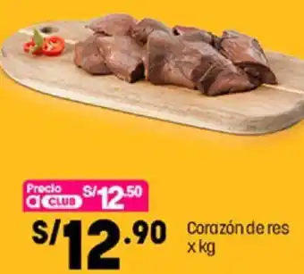 Plaza Vea Corazón de Res oferta
