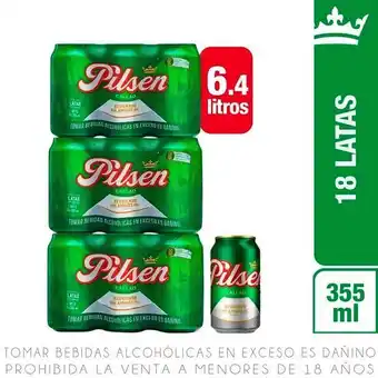 Metro Sixpack x3 cerveza pilsen callao lata 355ml oferta