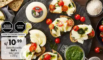 Plaza Vea Queso Mozzarella Bell's bola/Pizza 250g oferta